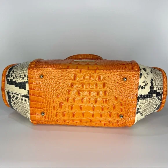 Brahmin Arden Satchel Marmalade Wynette Shoulder Bag Authentic Brand New Rare - Picture 10 of 10
